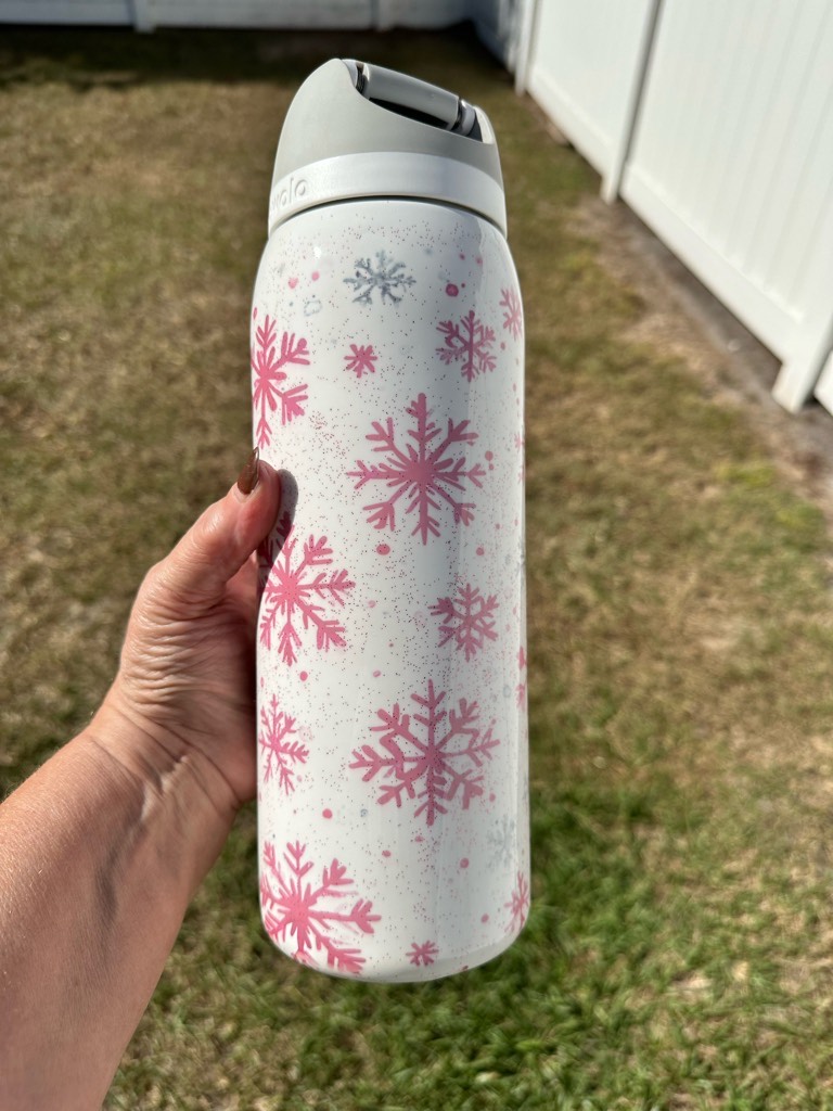 Custom pink snowflakes 